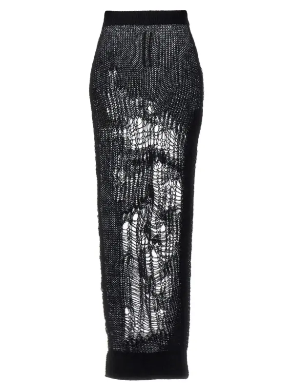 'Spider Ziggy' skirt RICK OWENS Black
