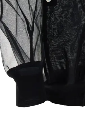 'Jumbo flight' bomber jacket 100% nylon RICK OWENS Black