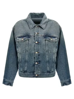 Cut-out denim jacket MM6 MAISON MARGIELA Blue
