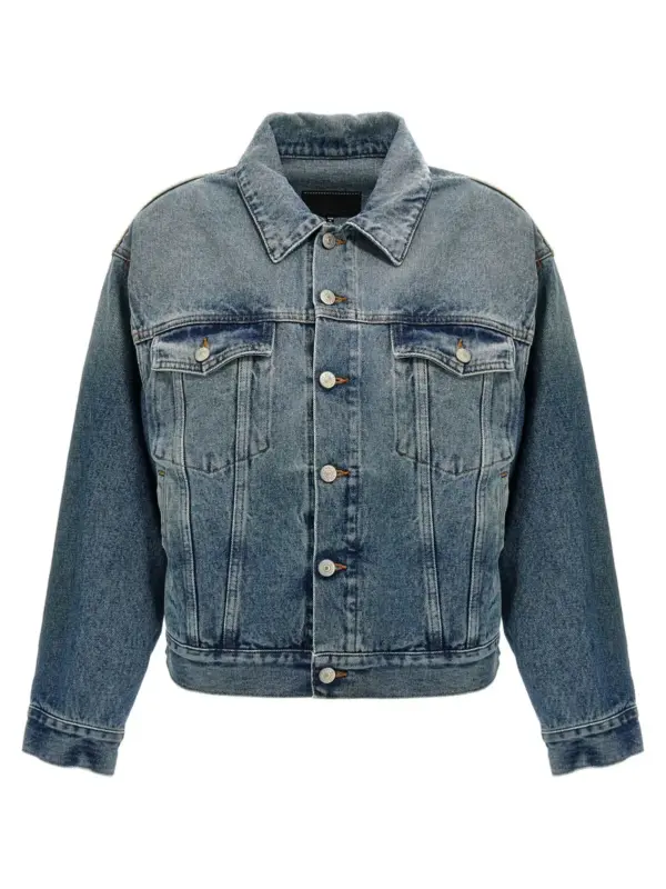 Cut-out denim jacket MM6 MAISON MARGIELA Blue