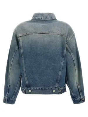 Cut-out denim jacket S52AM0308M30018965 MM6 MAISON MARGIELA Blue