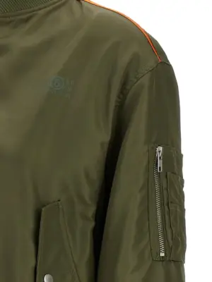 Bomber jacket 100% polyamide MM6 MAISON MARGIELA Green