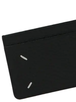 Logo card holder Man MAISON MARGIELA Black