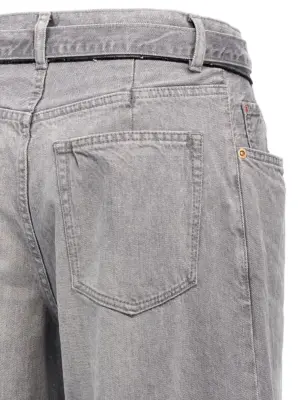 'Wide' jeans 100% cotton SACAI Gray