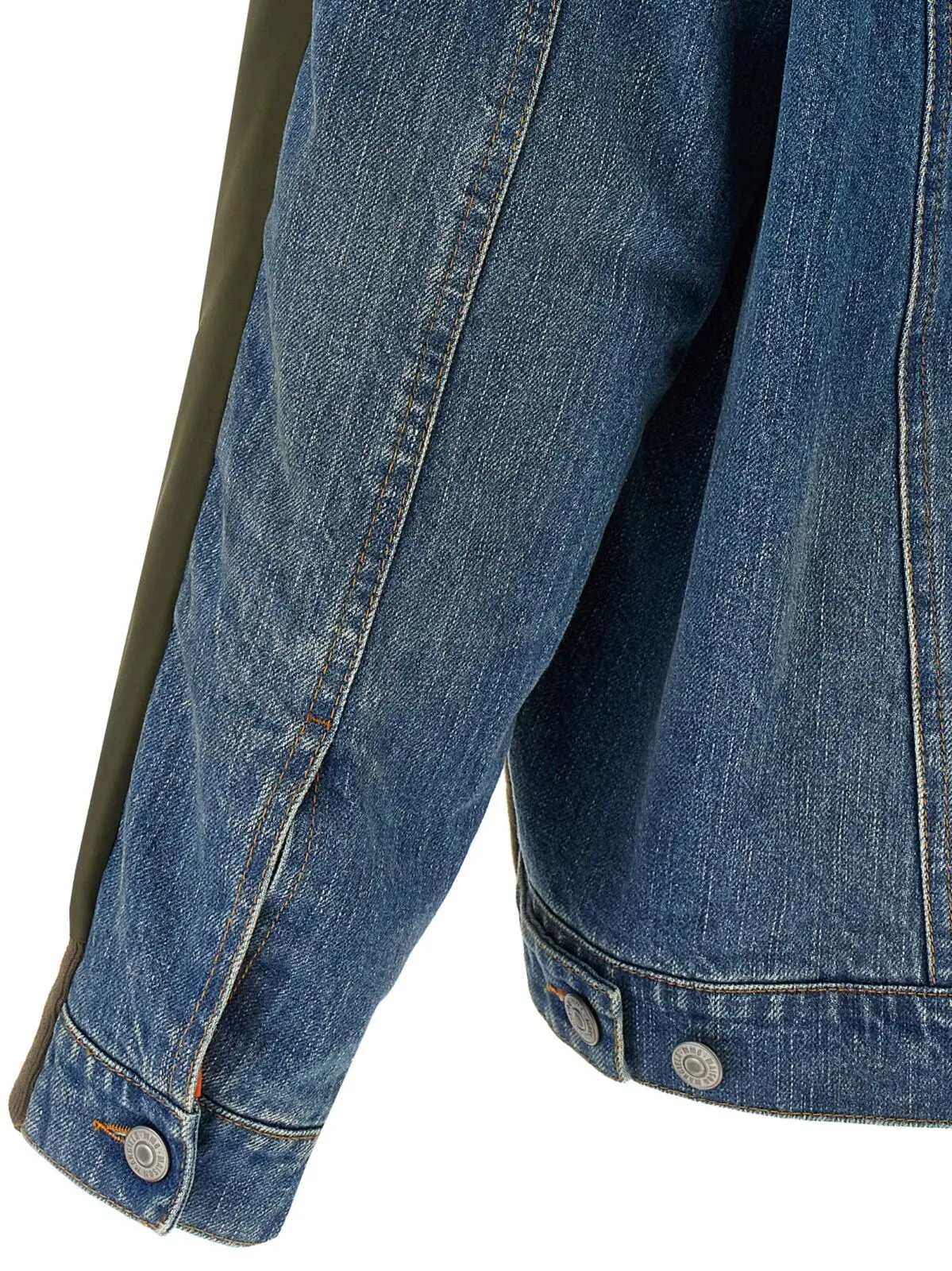 Куртка-бомбер Mm6 Maison Margiela Bimaterial Багатокольорова 4 Bimaterial bomber jacket 100% polyamide MM6 MAISON MARGIELA Multicolor