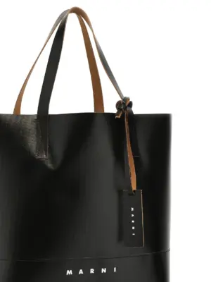 'Tribeca' shopping bag Man MARNI Black