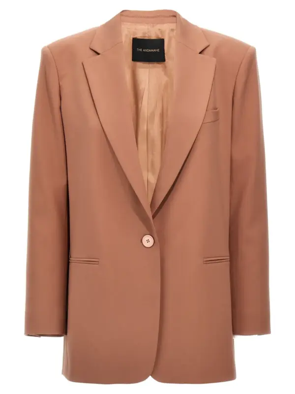 'Guia' single-breasted blazer THE ANDAMANE Pink