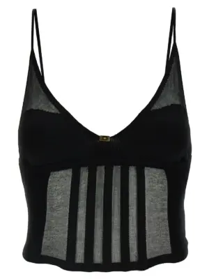 Transparent top ELISABETTA FRANCHI Black