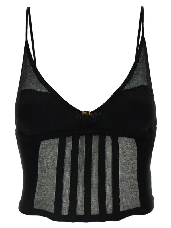 Transparent top ELISABETTA FRANCHI Black