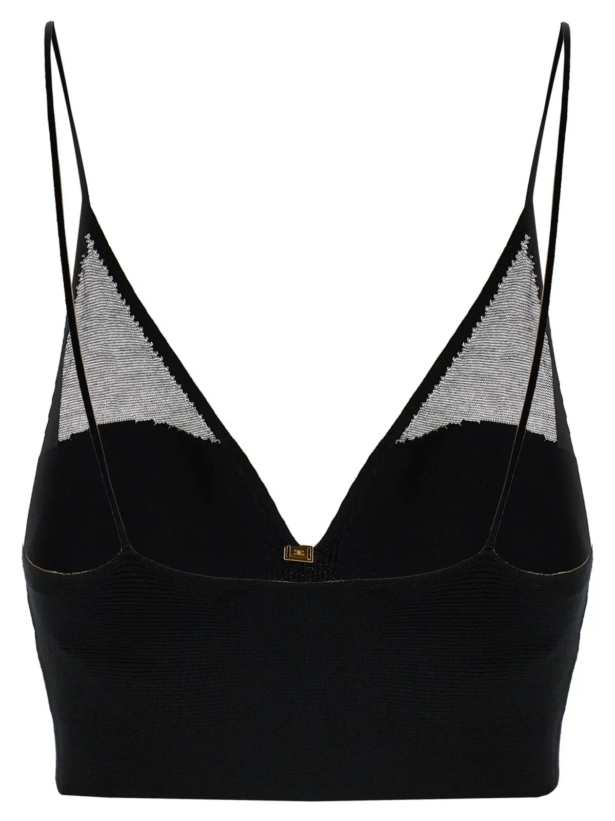 Топ Elisabetta Franchi Transparent Чорний 2 Transparent top TK25Q51E2110 ELISABETTA FRANCHI Black