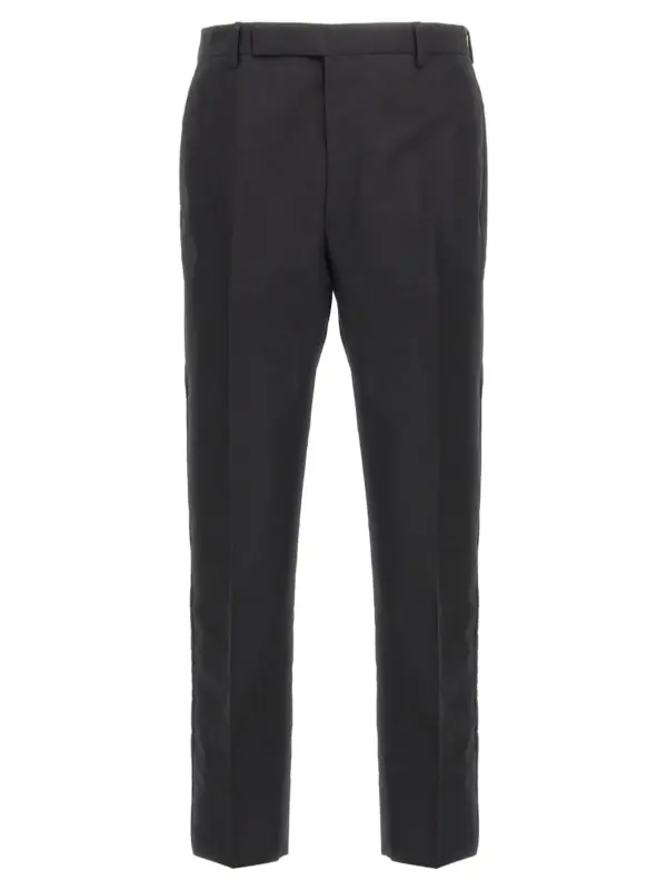 Cotton trousers tec PRADA Black