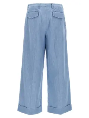 Valentino Garavani turn-up jeans V3DD03UALM508 VALENTINO GARAVANI Blue