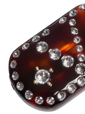 Valentino Garavani hair clip W2J0X60LGURFZ VALENTINO GARAVANI Brown