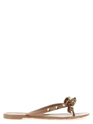Valentino Garavani 'Rockstud' thong sandals VALENTINO GARAVANI Pink