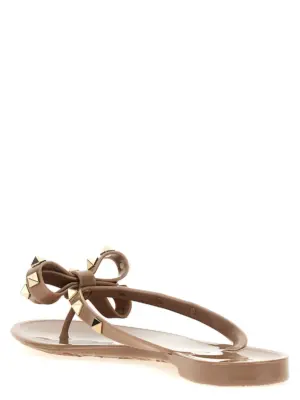 Valentino Garavani 'Rockstud' thong sandals Woman VALENTINO GARAVANI Pink