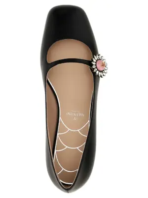 Valentino Garavani 'Preshoes' ballet flats 100% kid leather VALENTINO GARAVANI Black