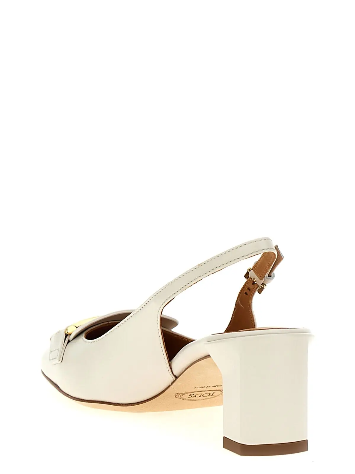 Туфлі Tod's Cuoio T slingback Білі 3 'Cuoio T' slingback Woman TOD'S White