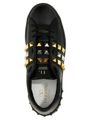 Valentino Garavani 'Rockstud Untitled' sneakers 100% calfskin leather (Bos Taurus) VALENTINO GARAVANI Black