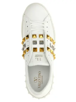 Valentino Garavani 'Rockstud Untitled' sneakers 100% calfskin leather (Bos Taurus) VALENTINO GARAVANI White