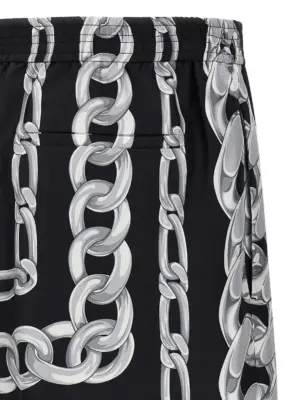 'Medusa Chains' bermuda shorts 100% silk VERSACE Multicolor
