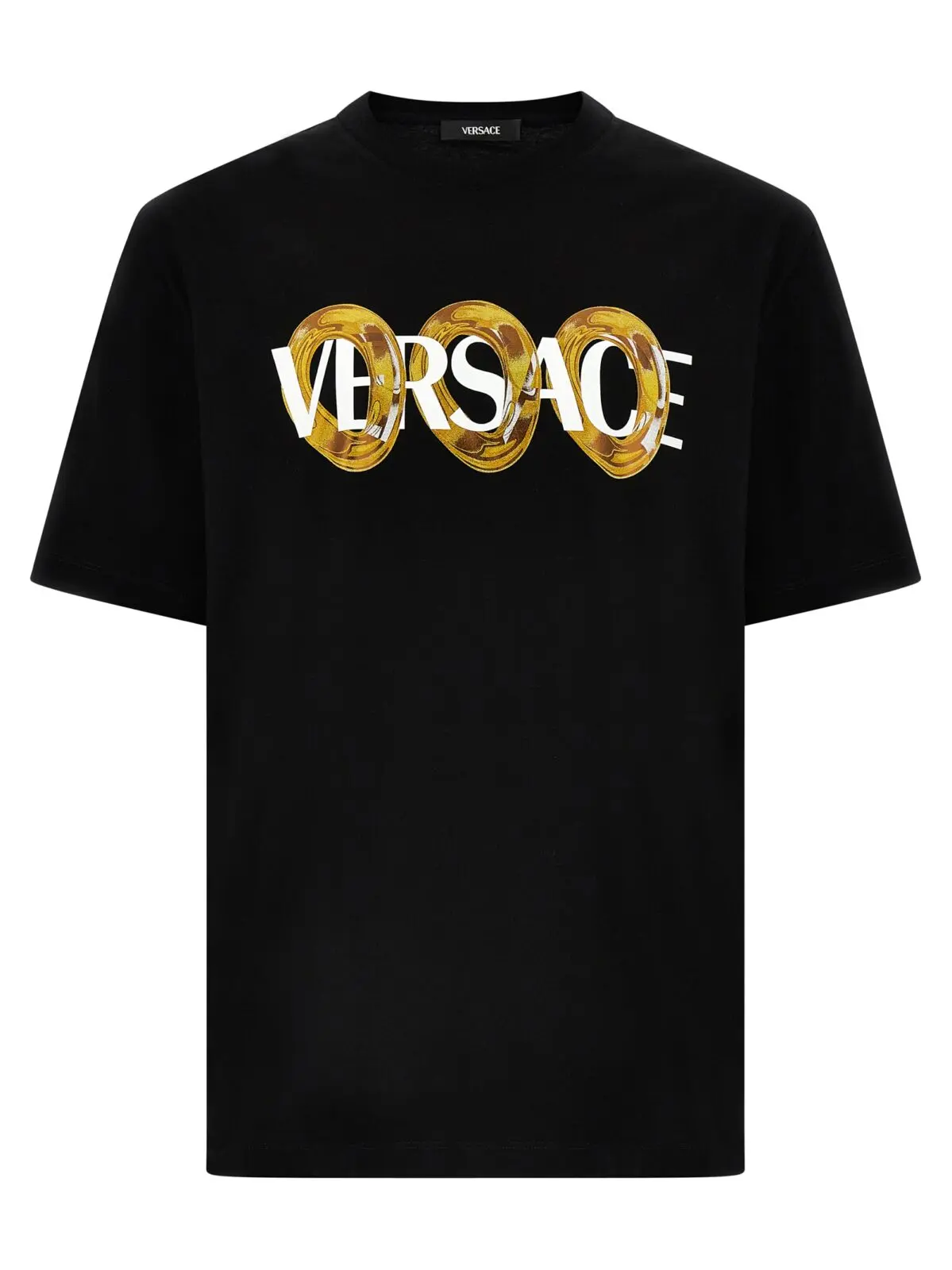 Футболка Versace Logo print Чорна 1 Logo print T-shirt VERSACE Black