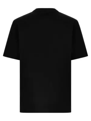 Logo print T-shirt 10133021A134012B510 VERSACE Black