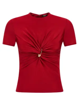 'Safety Pin' top VERSACE Red