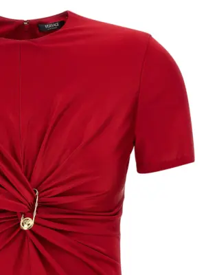 'Safety Pin' top Woman VERSACE Red