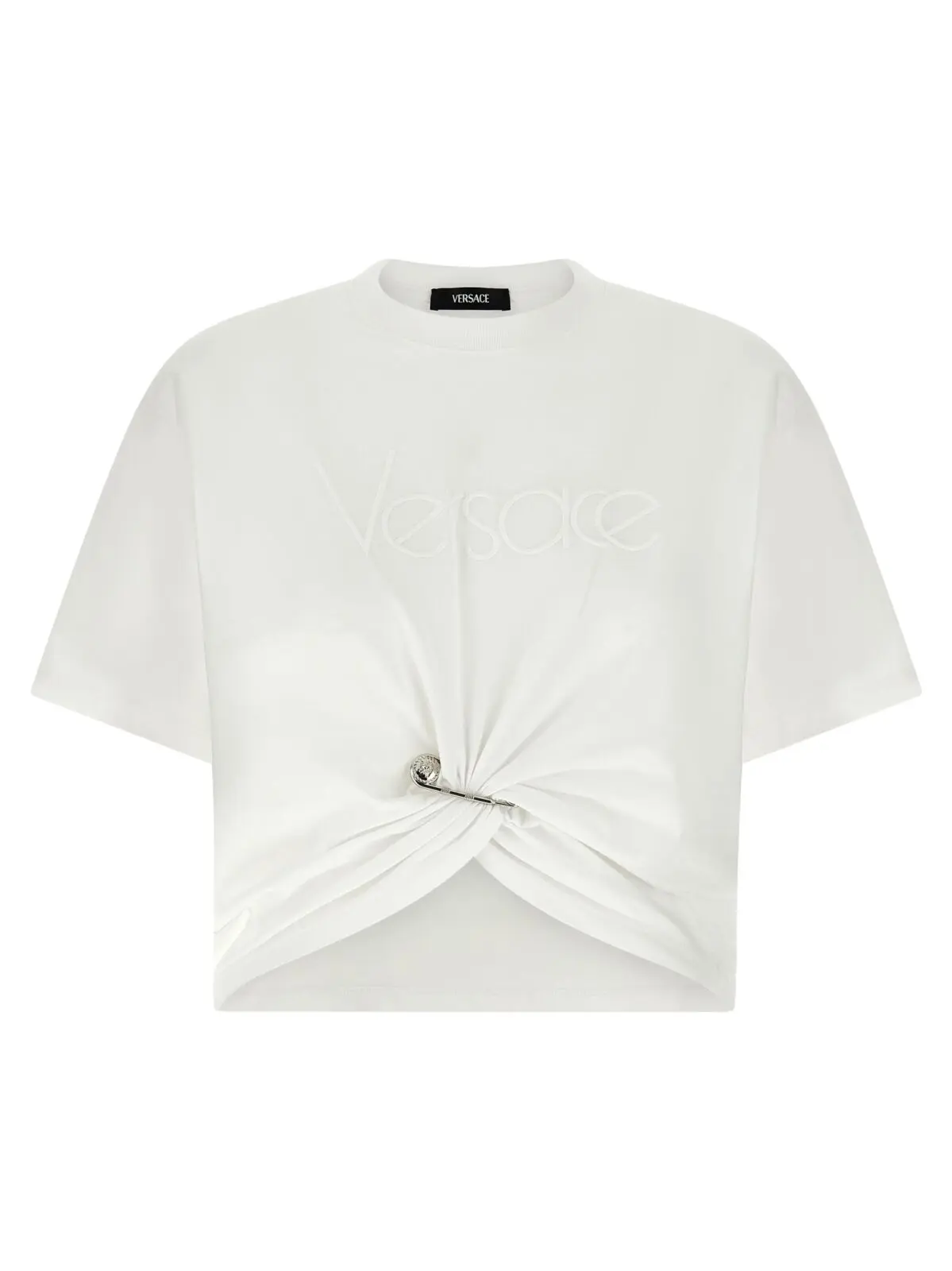 Футболка Versace Logo embroidery Біла 1 Logo embroidery t-shirt VERSACE White