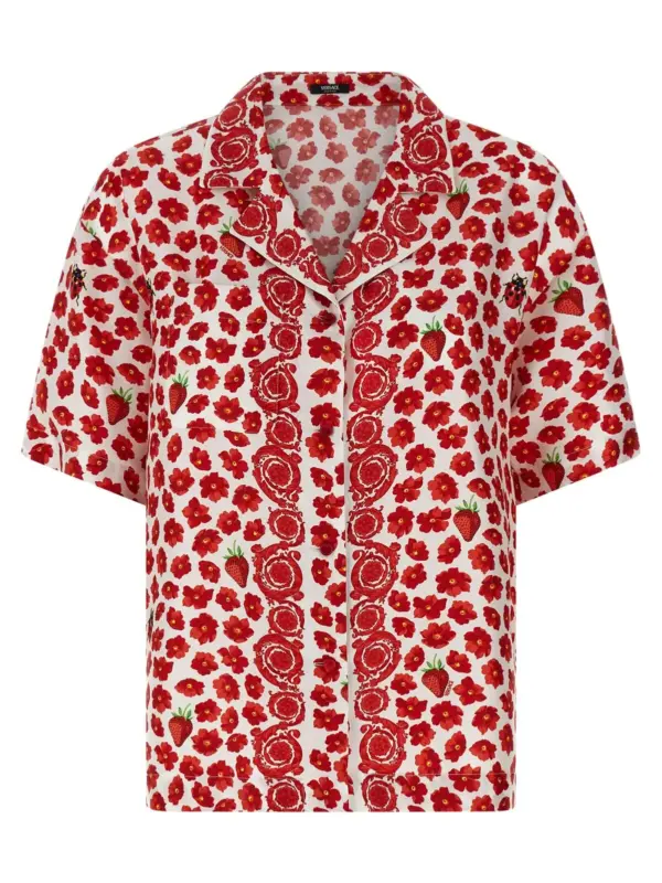 'Strawberry Garden' shirt VERSACE Multicolor