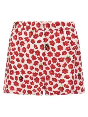 'Strawberry Garden' shorts VERSACE Multicolor