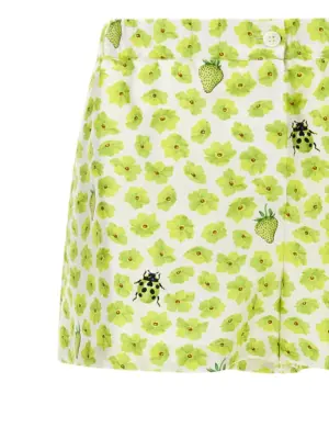 'Strawberry Garden' shorts Woman VERSACE Multicolor