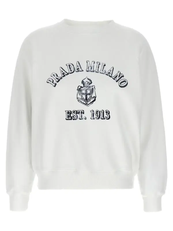 Print sweatshirt PRADA White