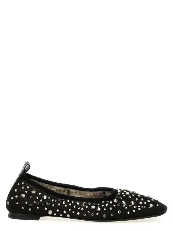'Crystal' ballet flats TORY BURCH Black