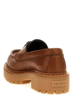 Vintage lace-up shoes Woman PRADA Brown