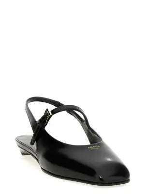 Logo slingback 1F828NF015055F0002 PRADA Black