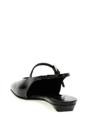 Logo slingback Woman PRADA Black