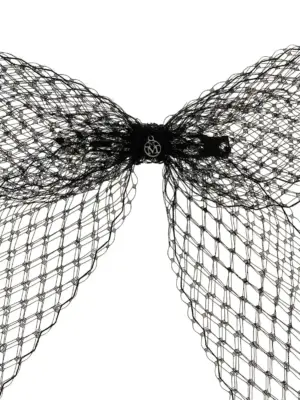 'Aya' hair clip Woman MAISON MICHEL Black