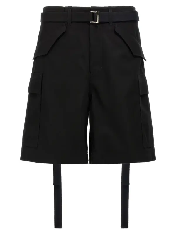 Cargo bermuda shorts SACAI Black