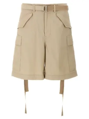 Cargo bermuda shorts SACAI Beige