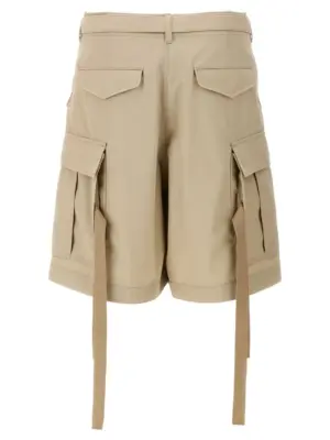 Cargo bermuda shorts 2503610M651 SACAI Beige