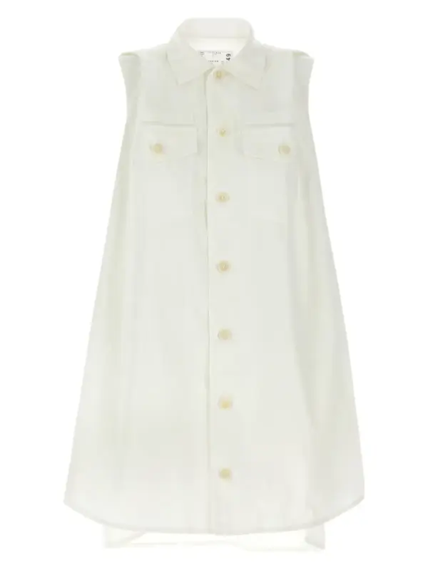 Mini chemisier dress SACAI White