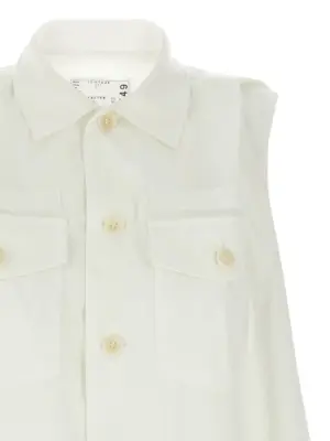 Mini chemisier dress Woman SACAI White