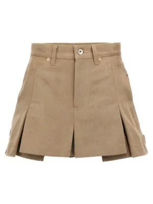 Canvas shorts SACAI Beige