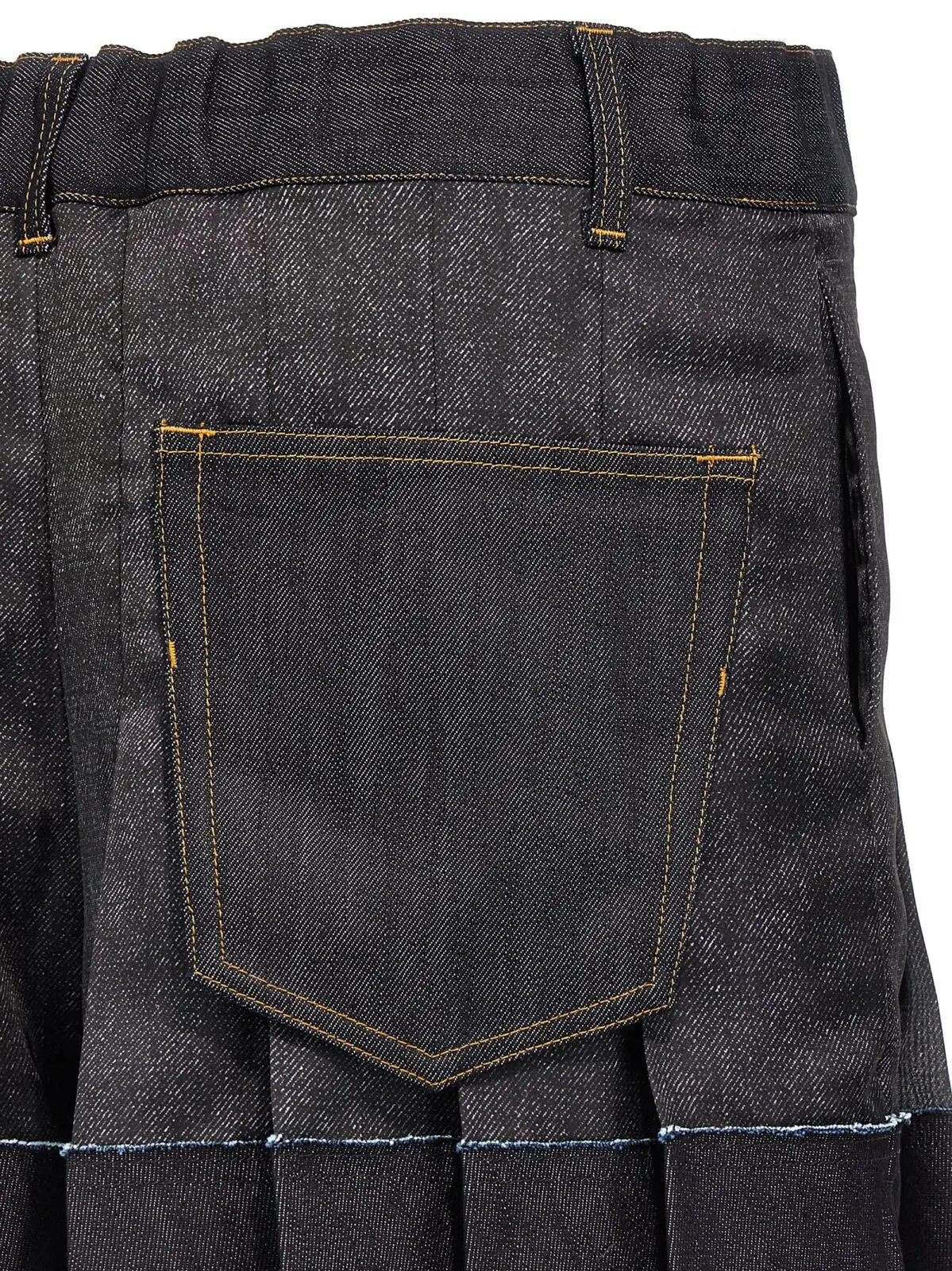 Шорти Sacai Flounced Сині 4 Flounced shorts 100% polyester SACAI Blue