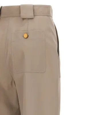'Palio' pants 100% cotton MAX MARA Beige