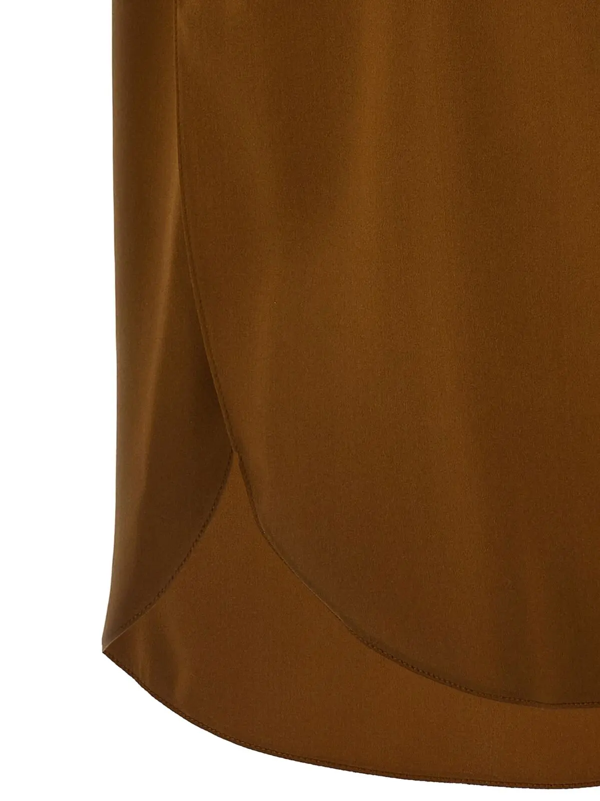 Топ Max Mara Filly Коричневий 4 'Filly' top 100% silk MAX MARA Brown