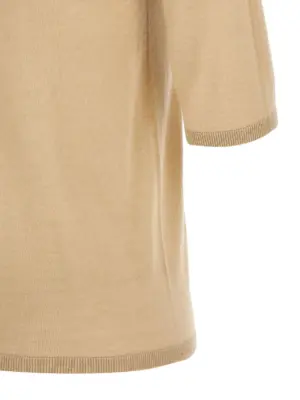'Cecina' turtleneck sweater 100% virgin wool MAX MARA Beige