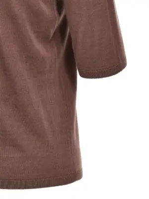 'Cecina' turtleneck sweater 100% virgin wool MAX MARA Purple