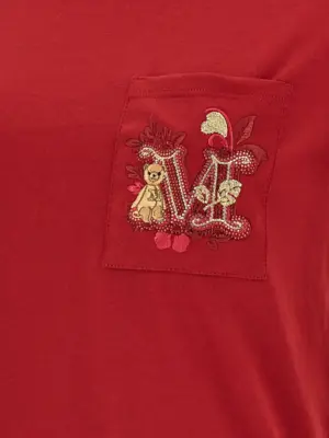 'Nunzio' T-shirt 100% cotton MAX MARA Red